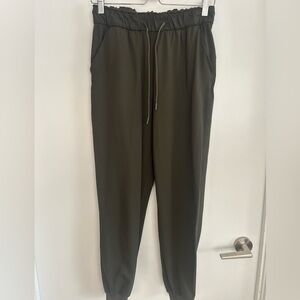 Army Green Lululemon Stretch High Rise Jogger